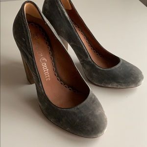 Juicy Couture Rosa Velvet Block Heels